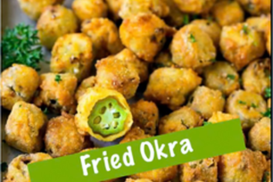 Mandy's Fish & Chips fried okra close-up